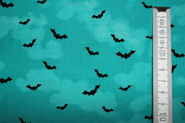 Designerbaumwolle BATTY teal (10 cm)